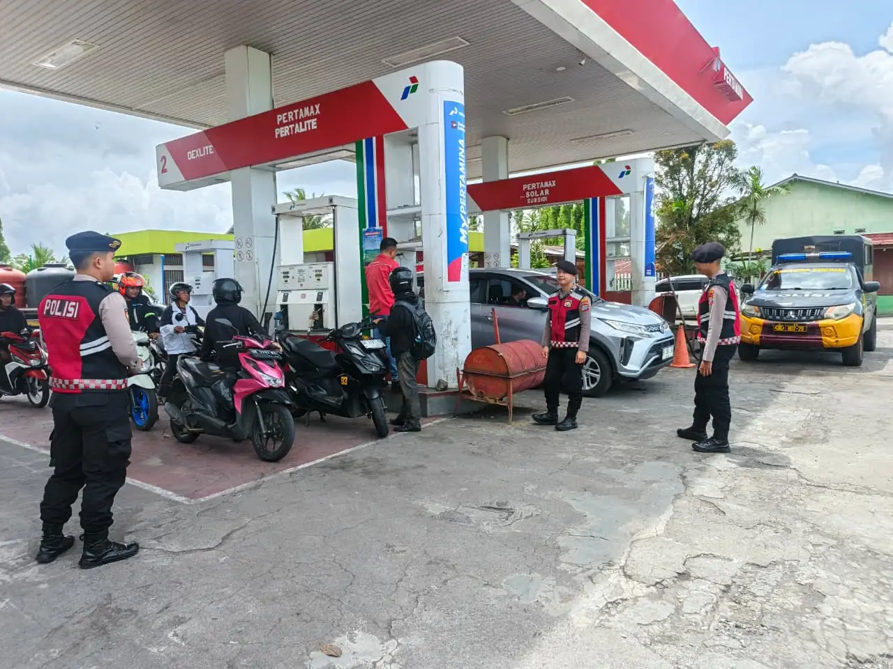 Perkuat Kamtibmas, Sat Samapta Polres Minahasa Gelar Patroli Pantera Presisi di Titik Vital